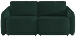 Sofá Cama Casal para Sala 216cm Polska Z08 Veludo Verde - Mpozenato