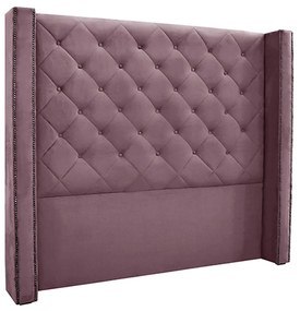 Cabeceira Decorativa Casal 1,64M Loewe Veludo Uva G63 - Gran Belo