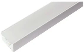 Perfil Sobrepor Para Fita Led Wood 200Cm 1,7X200X1,0Cm | Usina 30760/2... (BT - Branco Texturizado)