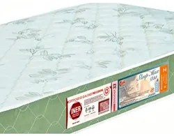 Colchão Solteiro Sleep Max Espuma D33 78x188x15cm Branco/Verde - Casto