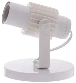 Spot B1 Simples Aletado Para 1x E27 Led Bulbo Branco C/ Branco - Bivolt