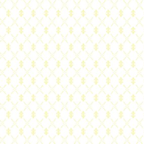 Papel de parede adesivo arabesco amarelo e branco