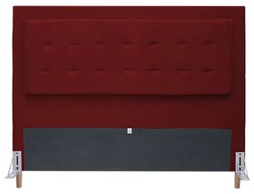 Cabeceira Cama Box Queen 160cm Paris Suede Bordô - Sheep Estofados - Vermelho escuro