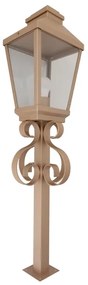 Balizador Vidro Aluminio Dourado Ip62 Gold