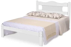 Cama De Casal Munique Branco - Gabrielli Móveis