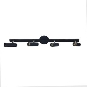 Spot Sobrepor 4w Aluminio Preto Tubo