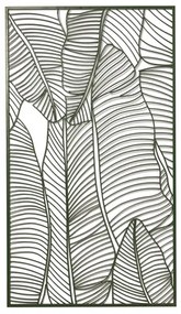 Adorno De Parede Decorativo Metal Verde 103cm
