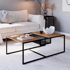 Mesa de Centro New Vermont e Preto 100 cm - D'Rossi