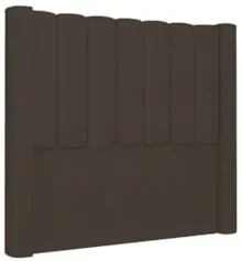 Cabeceira Casal King Cama Box 195cm Claire Z04 Veludo Marrom - Mpozena