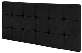 Cabeceira Painel Sleep para Cama Box Solteiro 90 cm Suede Preto - D'Rossi