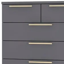 Cômoda para Quarto 5 Gavetas 90cm Dubai Fendi - VLR MÓVEIS