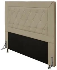 Cabeceira Cama Box Casal Queen 160cm D10 Turmalina Corano Bege - Mpoze