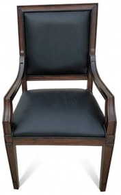 Cadeira com Braço Ômega Madeira Maciça Design Clássico Peça Artesanal