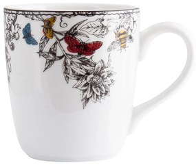 Caneca 225Ml Porcelana Schmidt - Dec. Viveiro 2440