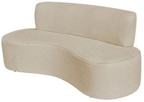 Sofá Curvo 2 Lugares Amsterdã 140cm Suede