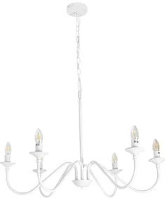 Lustre Metal Branco Colonus