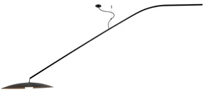 Pendente Alça Ø50X85X180Cm 1Xg9 Por Waldir Junior - Usina 51060/50 (FN-F - Fendi Fosco)