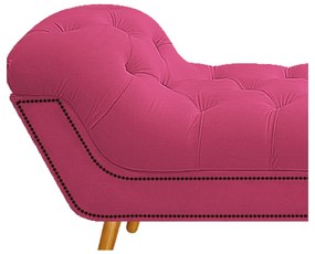 Calçadeira Estofada Veneza 140 cm Casal Corano Pink - ADJ Decor