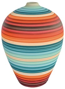 Vaso Bojudo decorativo de cerâmica - Uyuni Fosco  Kleiner