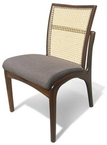 Cadeira Tela Palhinha Indiana Madeira Maciça Eucalipto Design by Vladimir Kagan