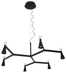 Pendente Led Metal Aluminio 36W 3000K Ramus - PRETO