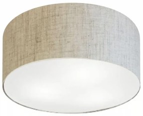 Plafon Cilíndrico Vivare Md-3058 Cúpula em Tecido 55x25cm - Bivolt