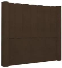 Cabeceira Casal Queen Cama Box 160cm Claire Z04 Boucle Marrom - Mpozen