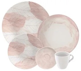 Aparelho de Jantar Tramontina Rosé em Porcelana Decorada 20 Peças