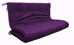 Colchonete Futon Dobravel Enrolavel 175X100X13Cm Luxo Orthovida (Preto)