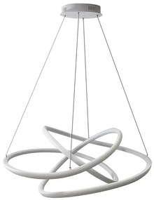 Pendente Led Metal Silicone Branco 72w 4000k Flow
