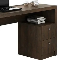 Mesa Para Computador Escrivaninha 2 Gavetas ME4130 Rústico - Tecno Mob