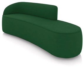 Sofá 4 Lugares Orgânico 220 cm Morgan Suede D03 - D'Rossi - Verde