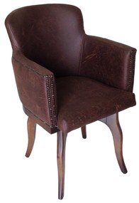 Cadeira Giratória New Pure c/ Tachas - Vintage  Kleiner