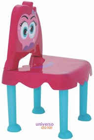 Cadeira Tramontina Infantil Monster em Polipropileno - Rosa  Rosa