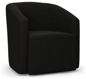 Poltrona Decorativa Orgânica Stella Max Suede D03 - D'Rossi - Preto