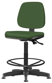 Cadeira Job Assento Crepe Verde Base Caixa Metalica Preta - 54540 Sun House