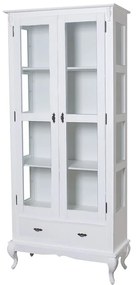 Cristaleira 02 Portas 01 Gaveta Branca - Wood Prime NL 52153