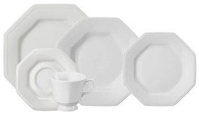 Aparelho De Jantar E Chá Porcelana Schmidt 30 Peças - Mod. Prisma 077