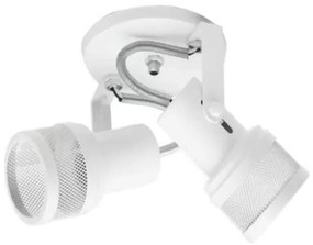 Spot B2 Simples Telinha Para 2x E27 Led Bulbo Branco - Bivolt