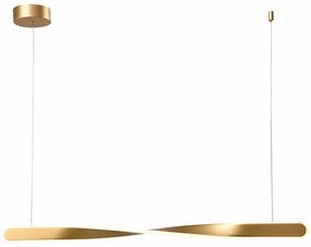 Pendente Led Metal Aluminio Dourado 29w 3000k Sonik