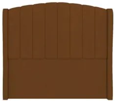Cabeceira Casal King Cama Box 195cm Glenda Z04 Veludo Terracota - Mpoz