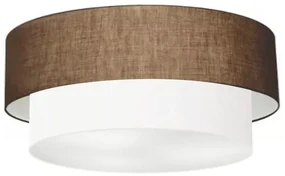 Plafon Para Sala de Jantar Cilíndrico SJ-3064 Cúpula Cor Café Branco