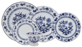 Aparelho De Jantar E Chá Porcelana Schmidt 30 Peças - Dec. Cebolinha 2617