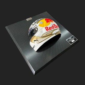 Quadro 3D Decorativo Helmet Max Verst 2022 Branco/Dourado - Gran Belo