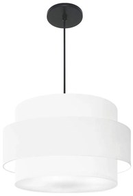 Lustre Para Sala de Jantar Vivare Md-4394 Cúpula em Tecido 50cm