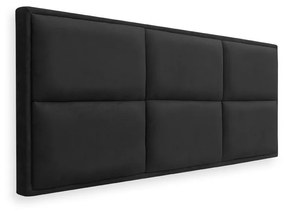 Cabeceira Painel Cama Box Solteiro 100cm Nina Suede Preto - Sheep Estofados - Preto