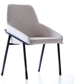 Cadeira com Braço Diana Estofada Design Contemporâneo