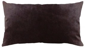Capa de Almofada Retangular Veludo Marrom 60x30