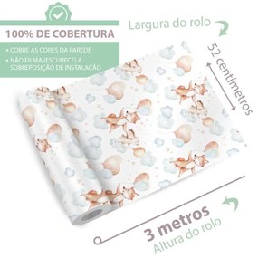 Papel Infantil Quarto Bebê Bichinhos Aquarela Dcorando