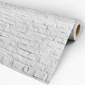 Papel de parede adesivo tijolo branco